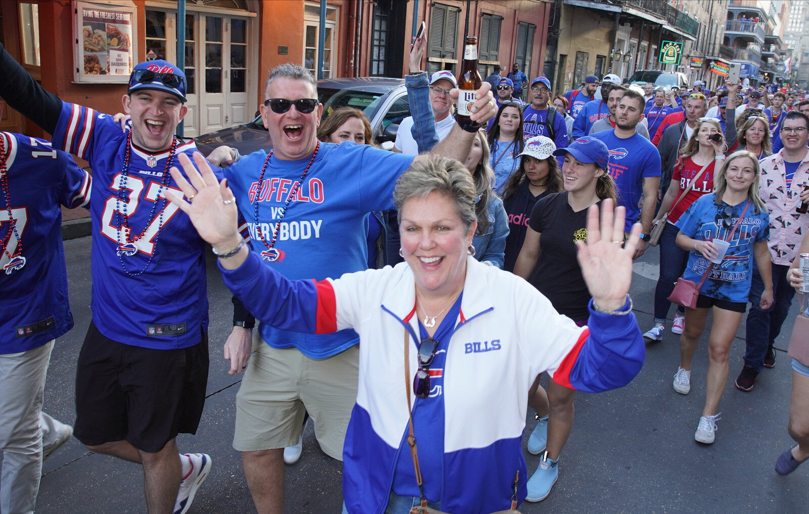 Buffalo Bills packers of NOLA Takeover Parade